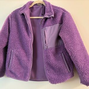 Zara Kids Purple Fleece Jacket Sz 11/12